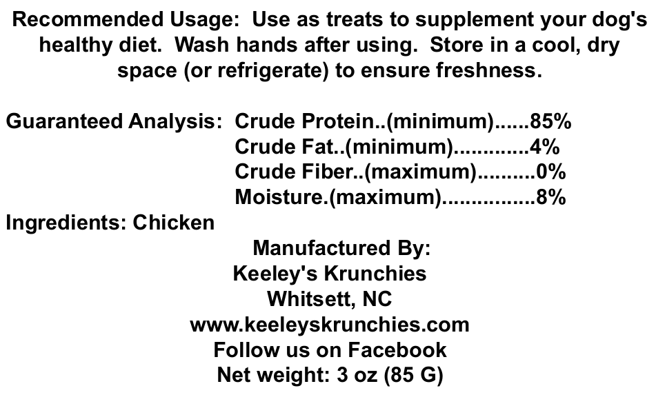 Chicken Jerky - Label